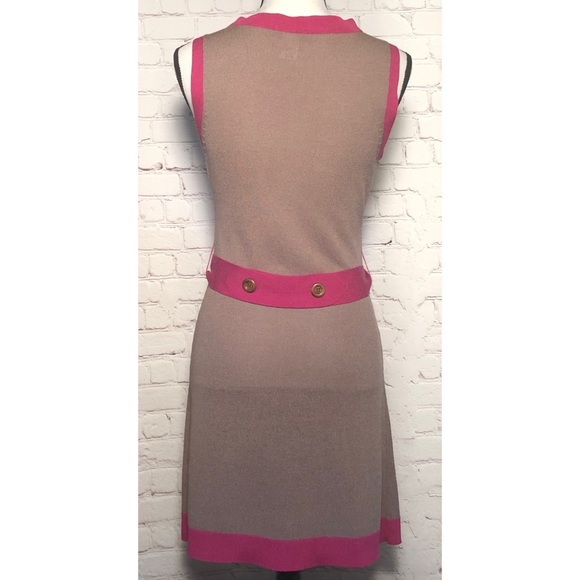 Nanette Lepore Dress Sleeveless Beaded Brown Knit Size S Small - Picture 11 of 12